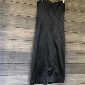 Bebe Formal Black Sweetheart Dress M Medium